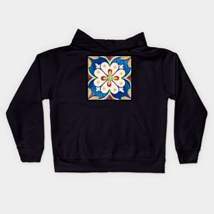 Traditional Portuguese glazed tiles Kids Hoodie